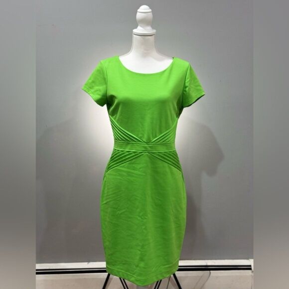 CLEARANCE! Green Ellen Tracy Sheath Dress Size 8 EUC - Picture 1 of 5